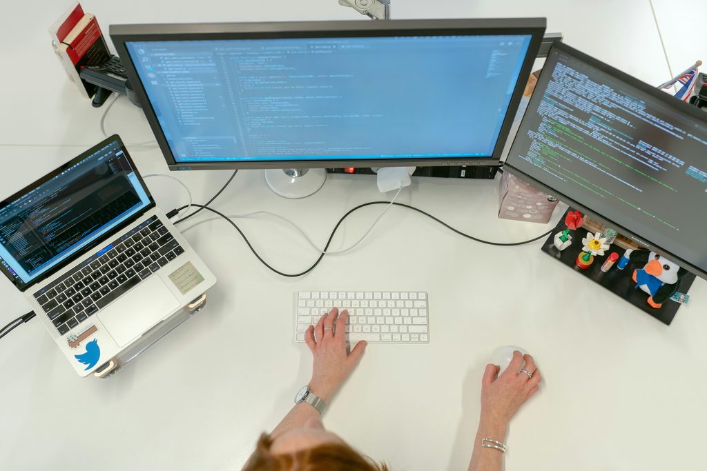 Developer coding Shopify Functions