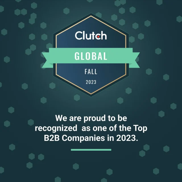 We're honored to be recognized as a Clutch Global Award winner, solidifying our position as a leader in our industry worldwide! This achievement reflects our unwavering dedication to delivering top notch solutions. Thank you to our clients and partners for trusting us on this global journey!

#ClutchGlobal
