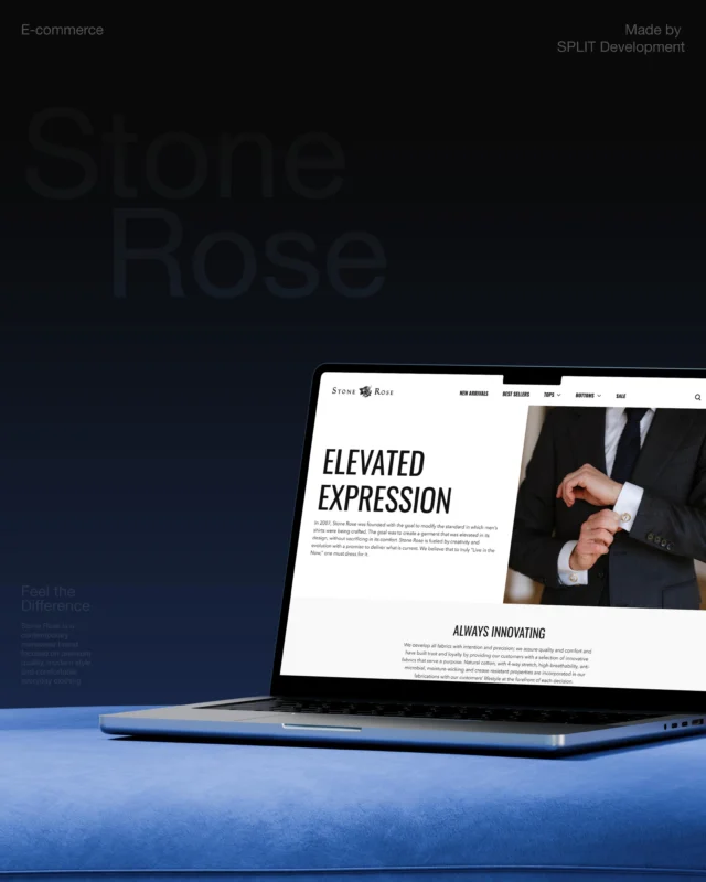 Stone Rose came to us with an outdated storefront that no longer reflected the quality of its premium menswear. 👔

We redesigned the experience from the ground up and rebuilt it on a customized Shopify Dawn theme — combining mobile-first UX, fully custom sections, a dedicated Bundle Builder with promotional logic, and a scalable foundation that supports long-term growth without compromising performance.🙌🏻

#shopify #ecommerce #splitdevelopment #uxuidesign #webdevelopment